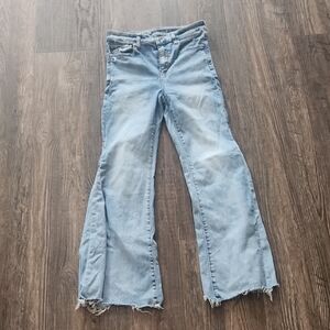 American Eagle Outfitters Light Blue Flare Jeans